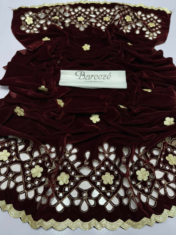 Velvet Fancy wedding Shawl