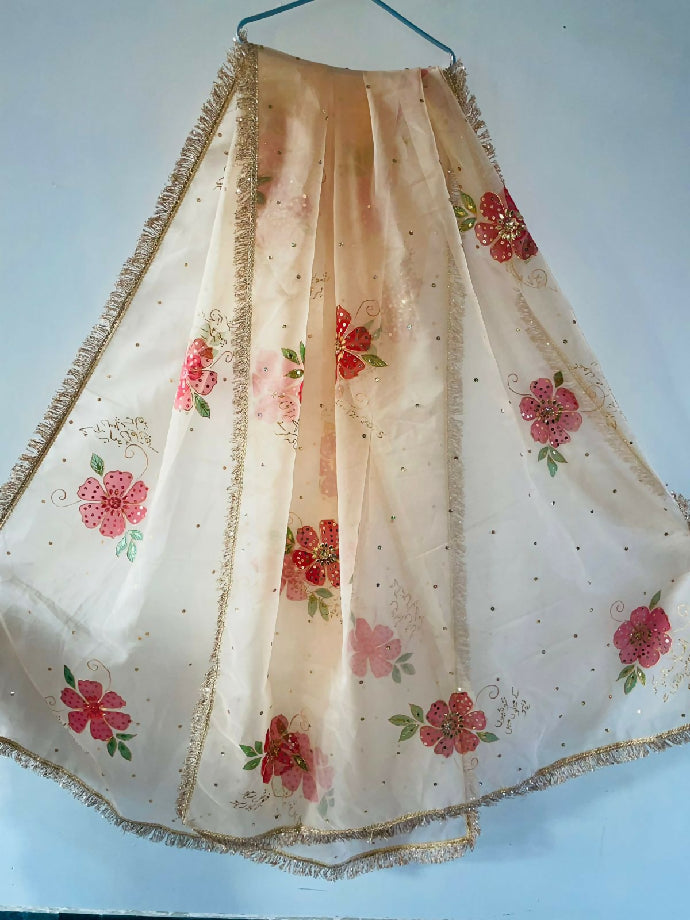 Hand painted duppata