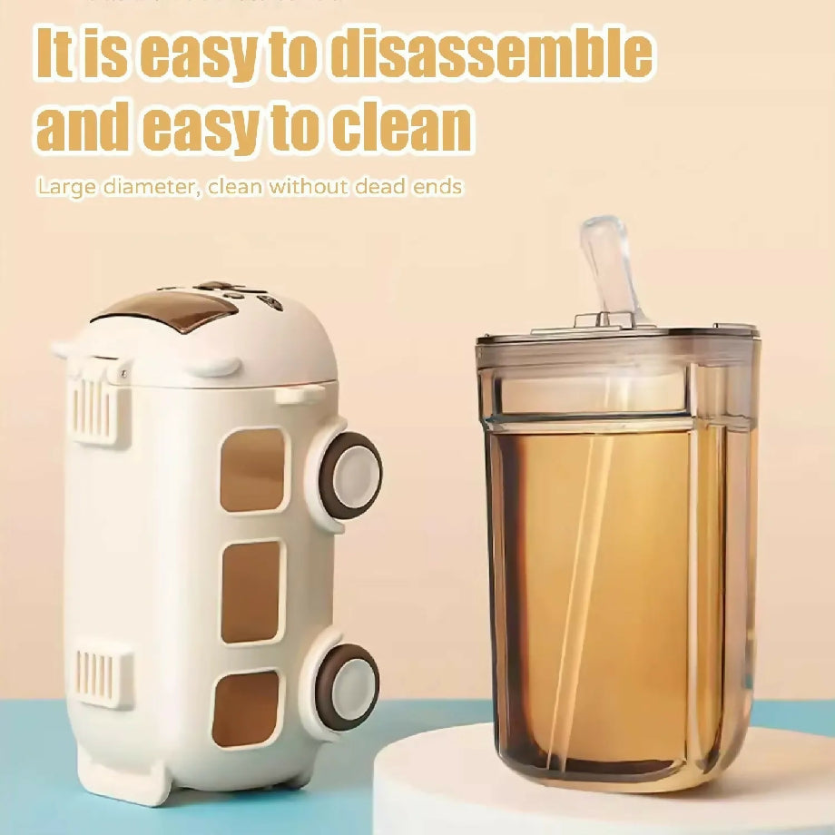 School bus design water bottel for kids