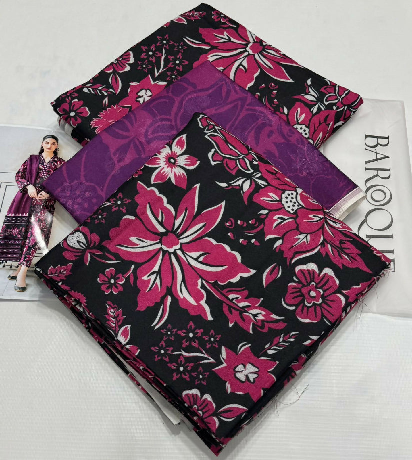 Unstitched PURE KARANDI Three Piece