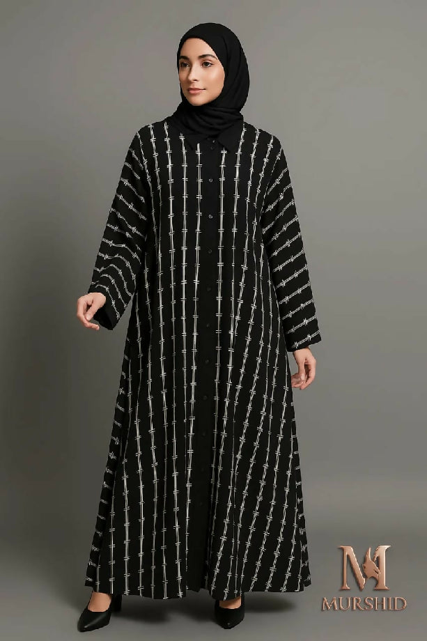 New Digital Printed Abaya (Front Open) ?