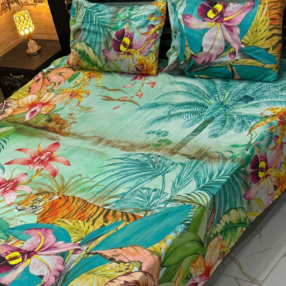 Double Bed King Size Cotton Bedsheet