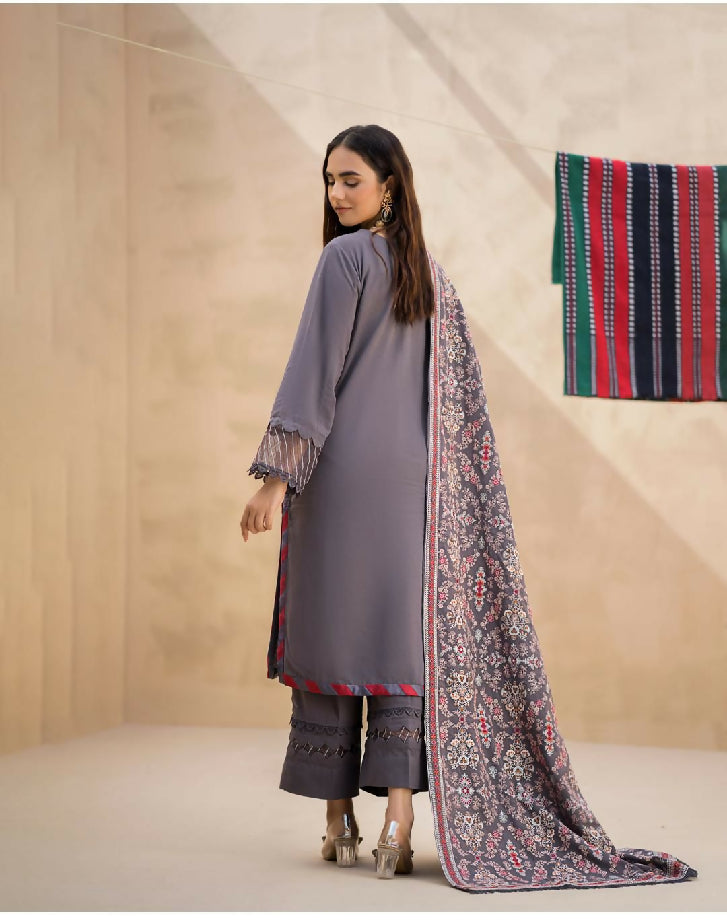 Luxury Embroidered Dhanak Winter collection For women