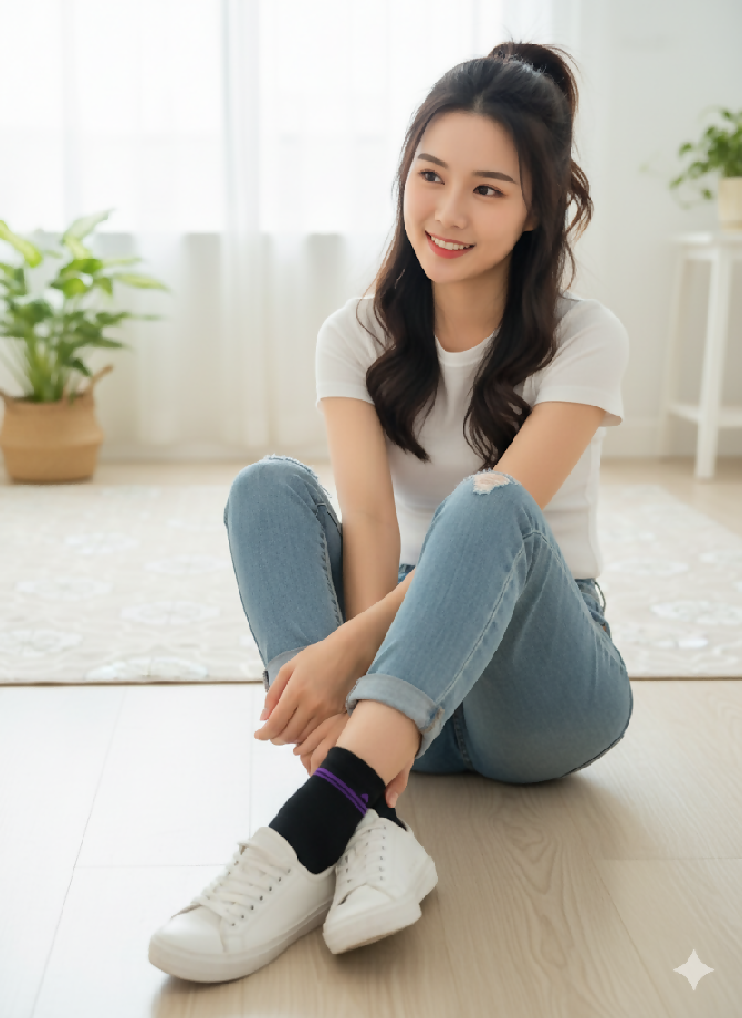 Soft Cotton Crew Socks for Women