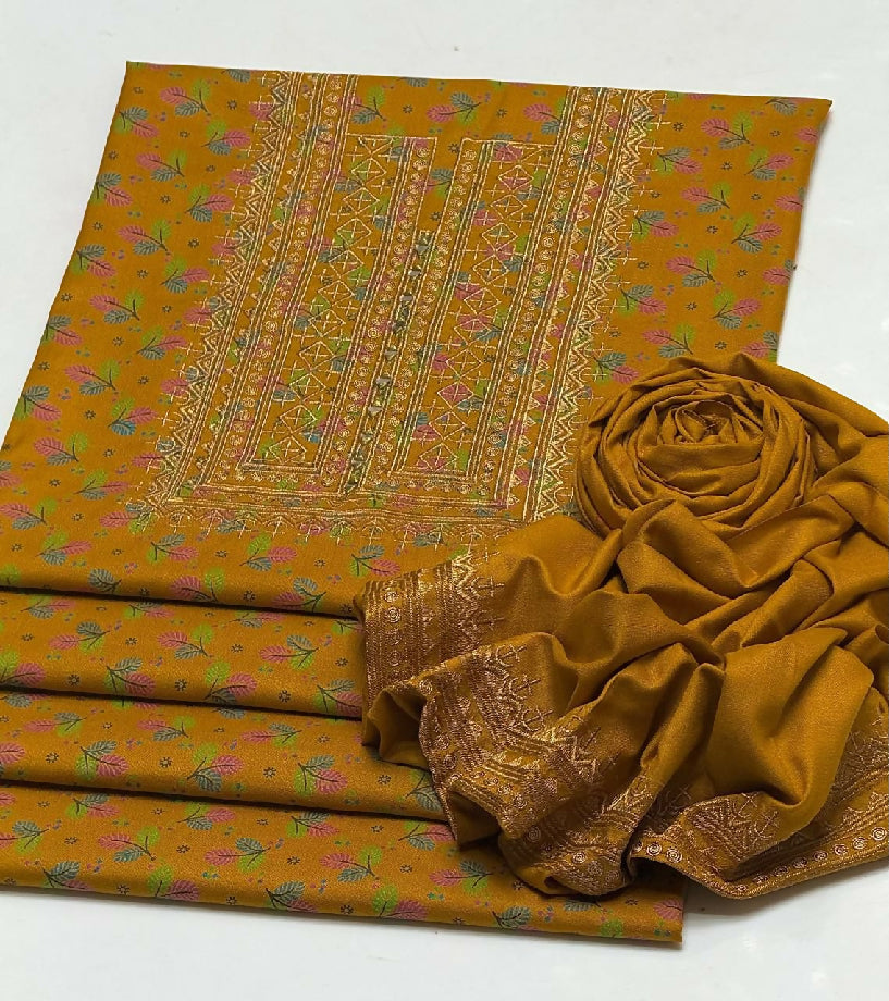 Dhanak embroidery 2 piece