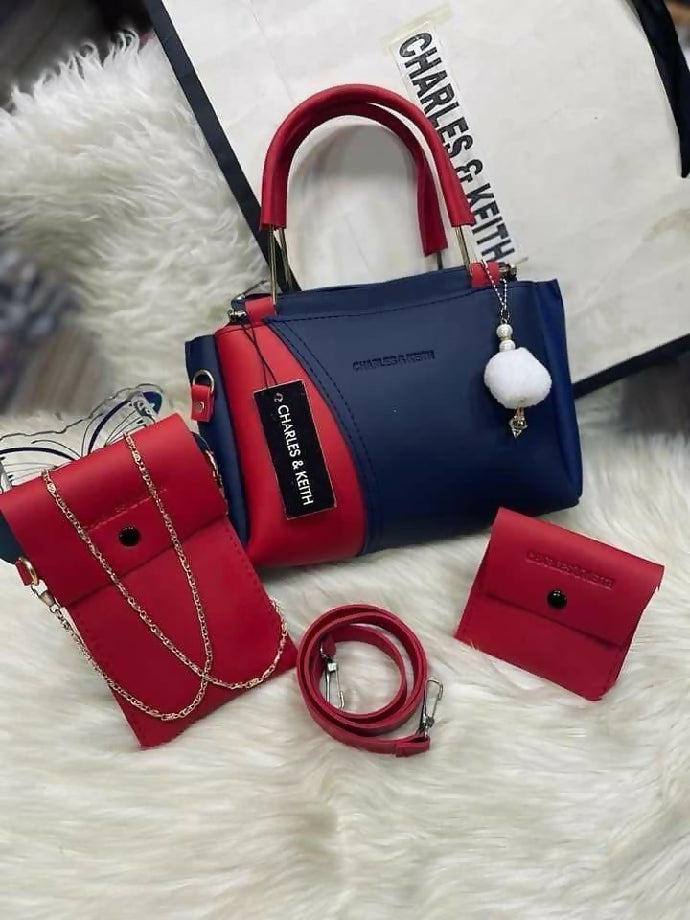 High quality 3Piece Set Mobile Walletwith Long Chain shoulder bags