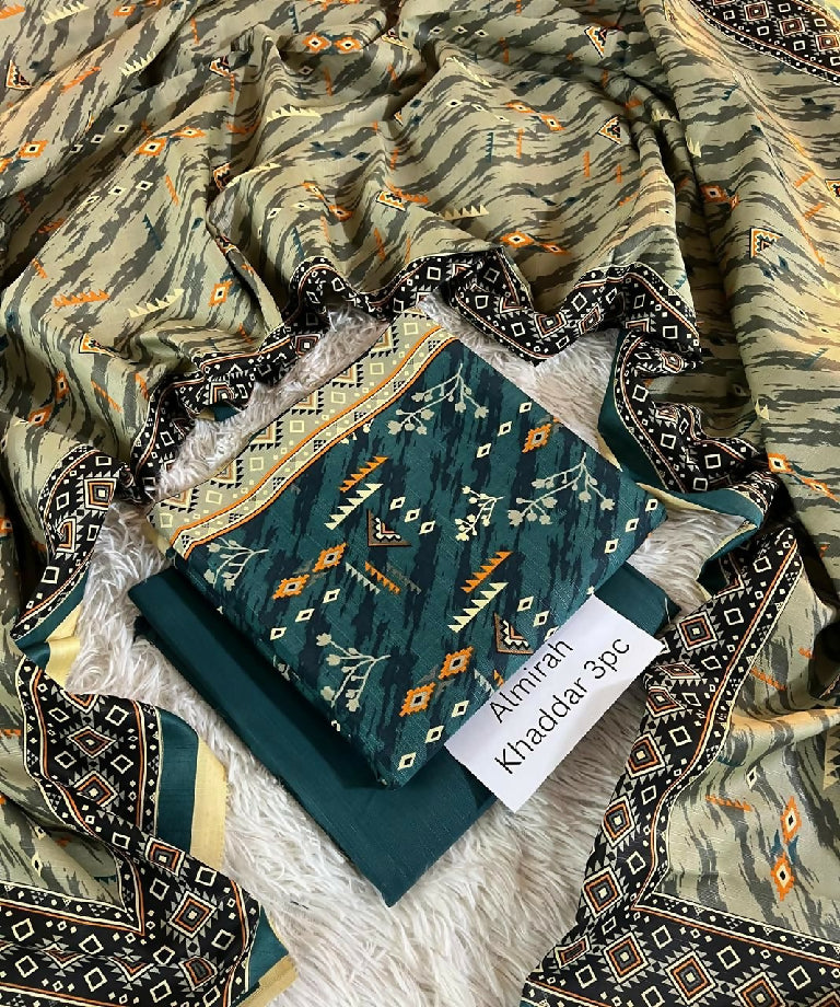 *ALMIRAH 💯 Original *Khaddar 3pc*