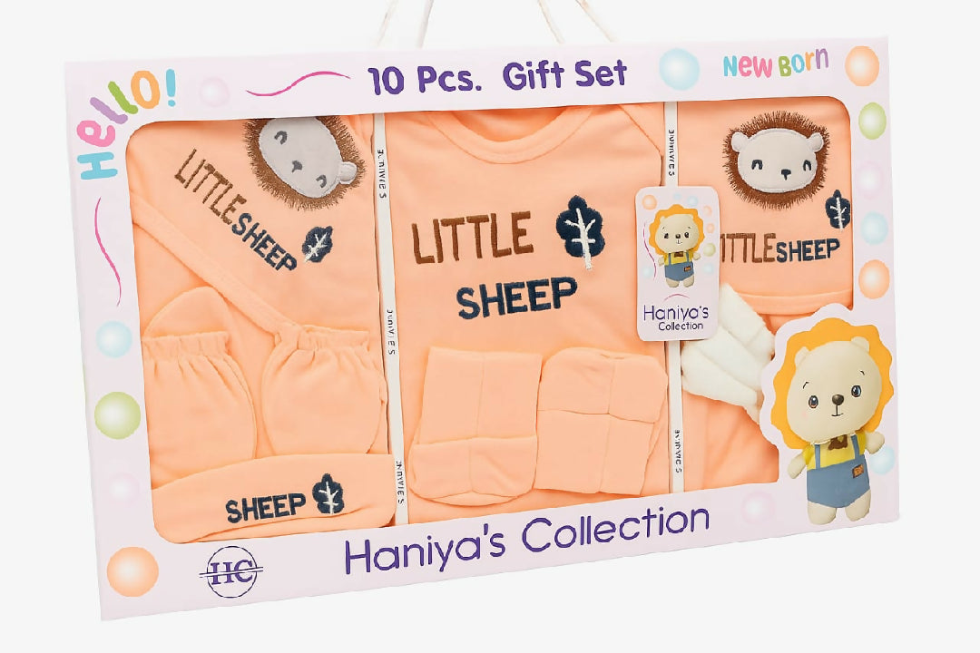 Little Sheep Newborn Baby 10-Piece Gift Set