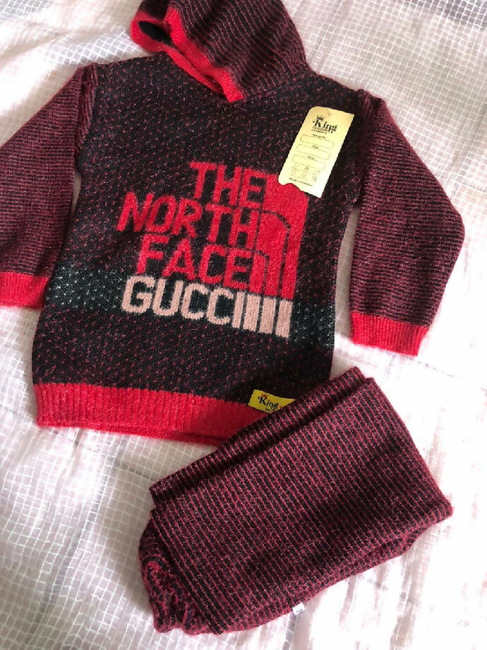 Wool hoodie with pajama