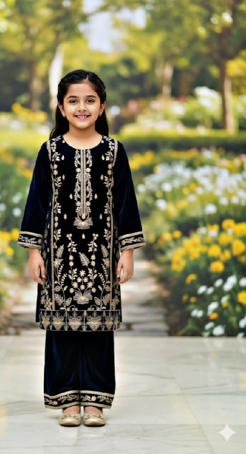 Kids Velvet Collection – Stylish & Comfortable Velvet Outfits for & Girls (Stitched)