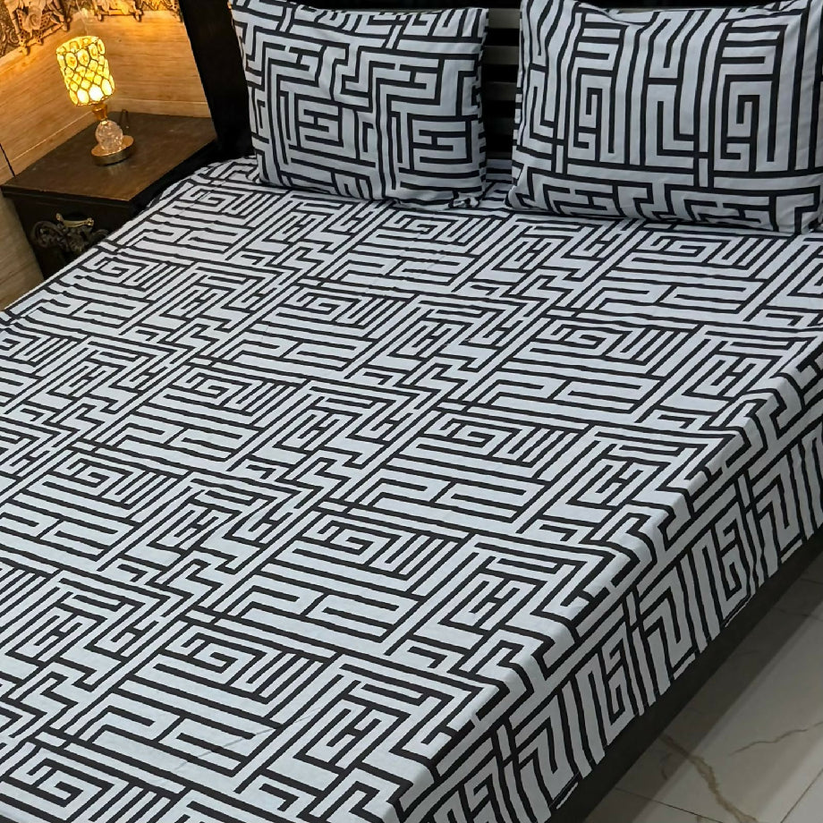 Double Bed King Size Cotton Bedsheet