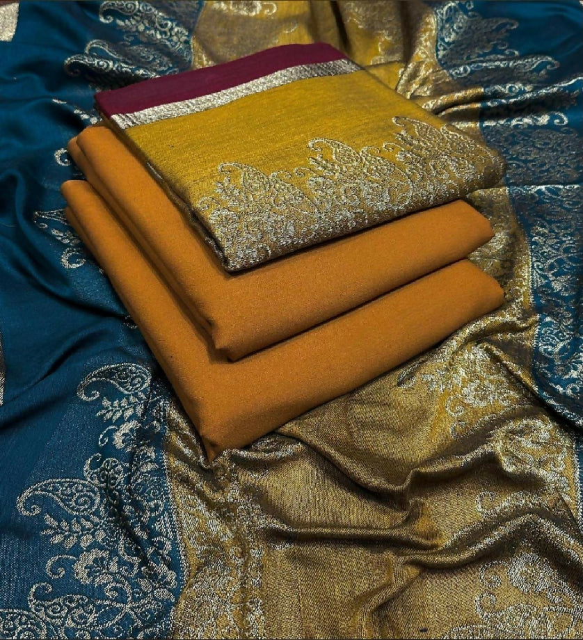 UNSTITCHED DHANAK Three Piece