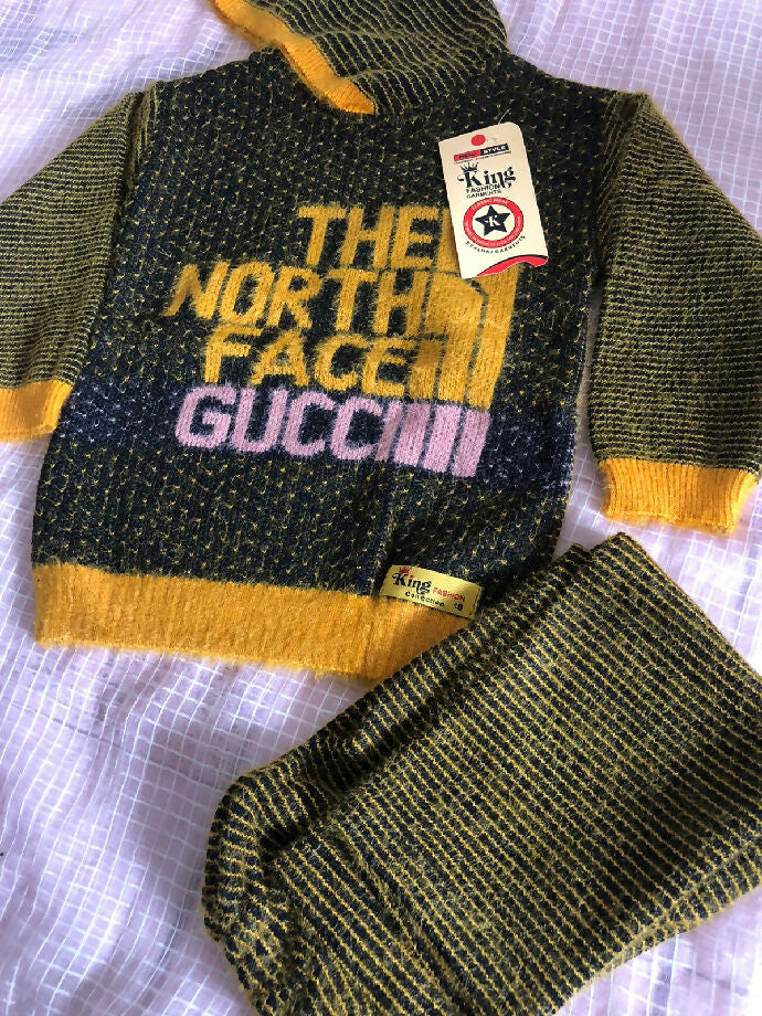 Wool hoodie with pajama