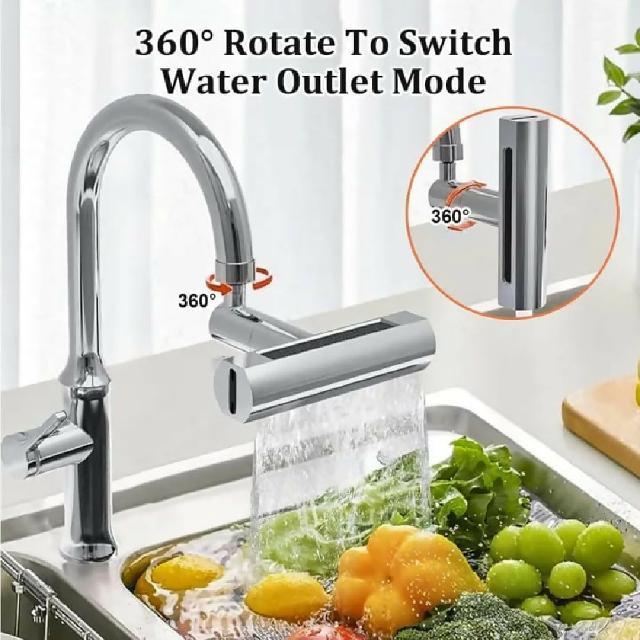 4 in 1 Kitchen Sink Faucet with Universal Swivel Shower Head, Splash Proof 360 Degree Rotation*