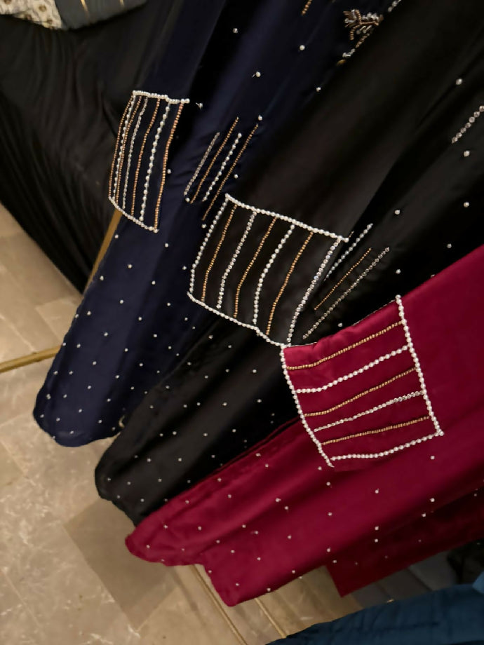 Beautiful Sheesha Silk Heavy Handwork Suit