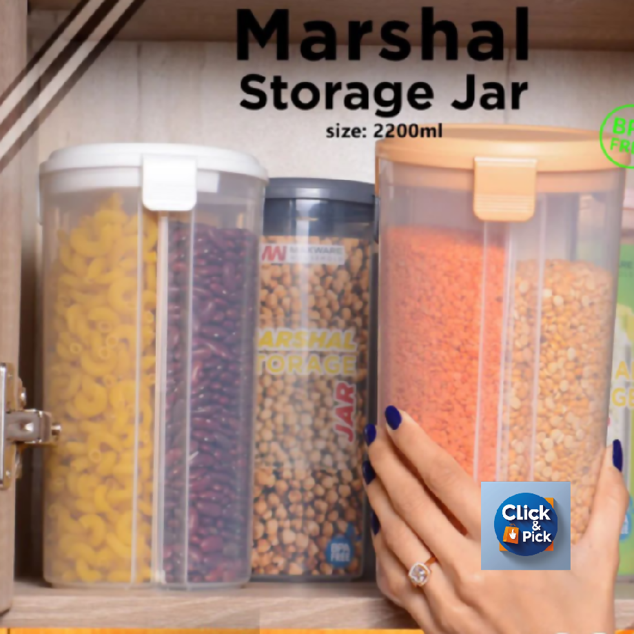 Marshal Airtight Storage Jar – BPA Free Food Container (Grey)