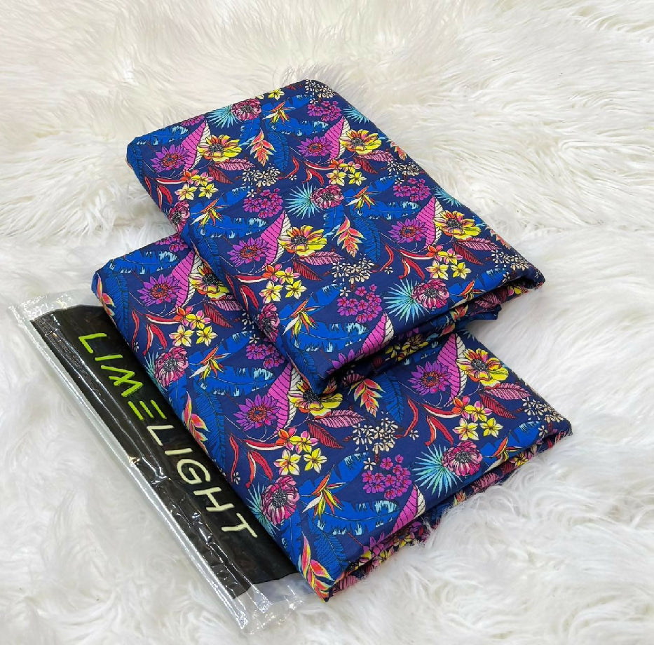 Unstitched Printed Khaddar Two Piece