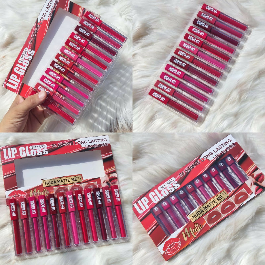 Matte Lip Glosses 12pc set