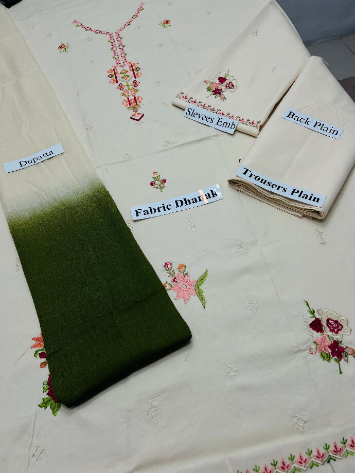 Embroidered Dhanak Winter collection For women