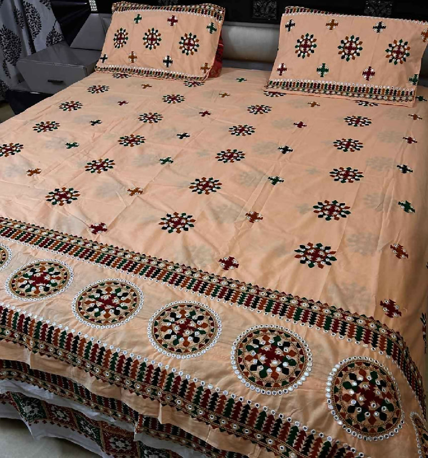 Embroidered bedsheets