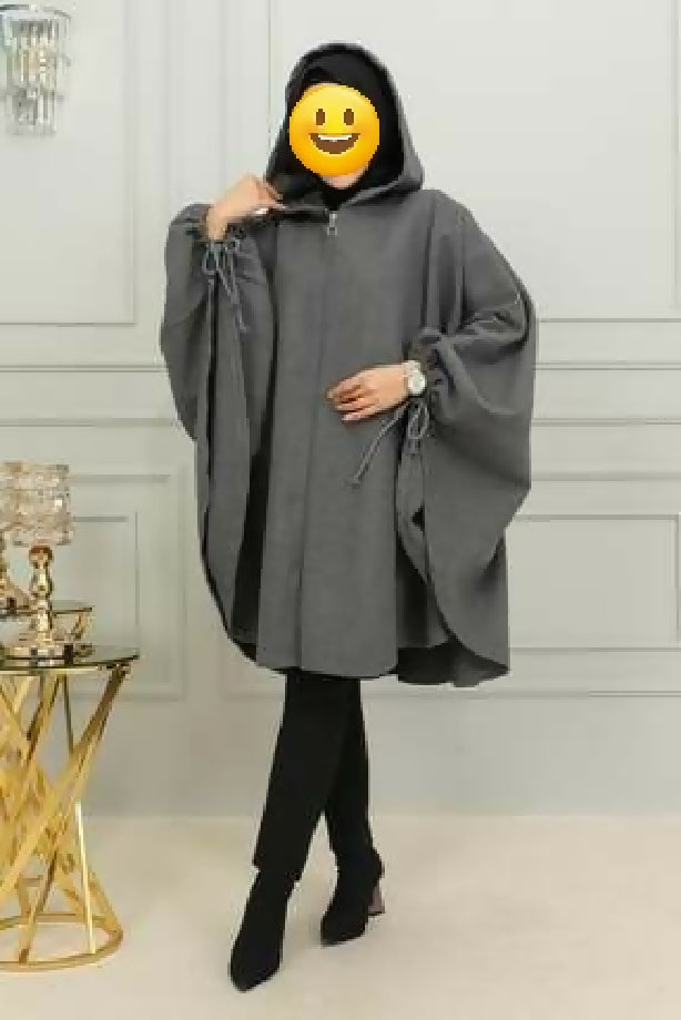 Women's Fleece Hooded Shawl