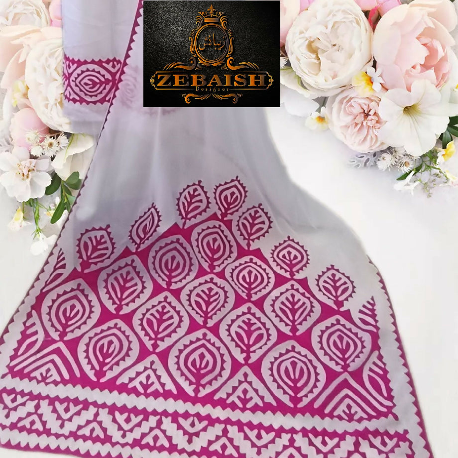 Three piece Applique handwork suit