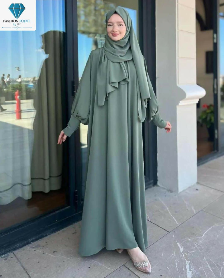 Olive Abaya With Stoller