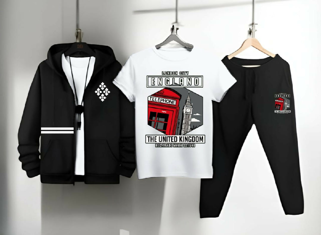 3pc fleece jackets suit for boys