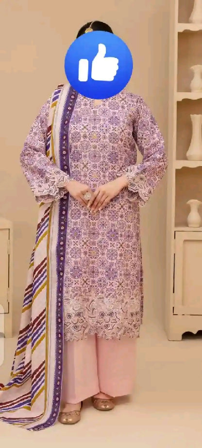 Winter collection/unstitch ladies dress