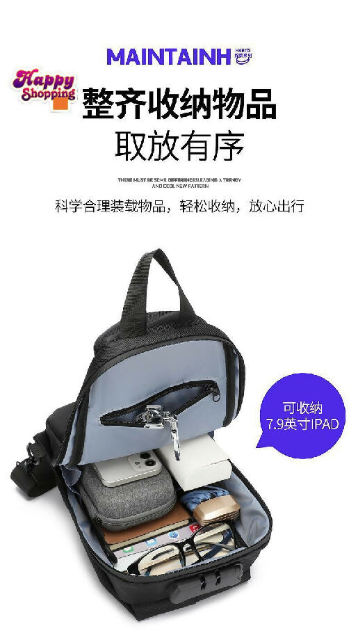 Crossbody bag for man