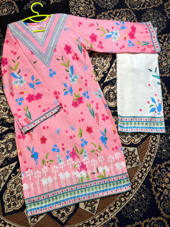 Kids Digital Swiss Printed Lawn