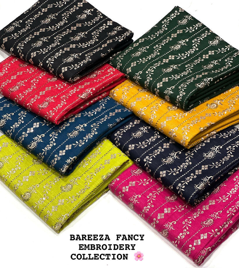 Bareeza embroidery 2pc khadar suit