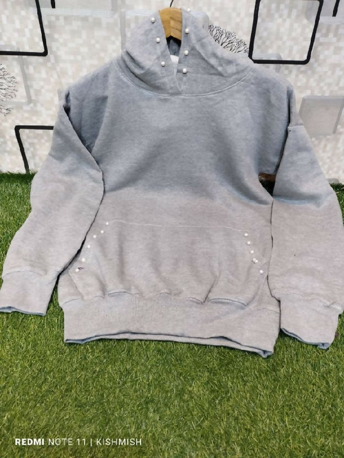 Women pearls casual hoodie