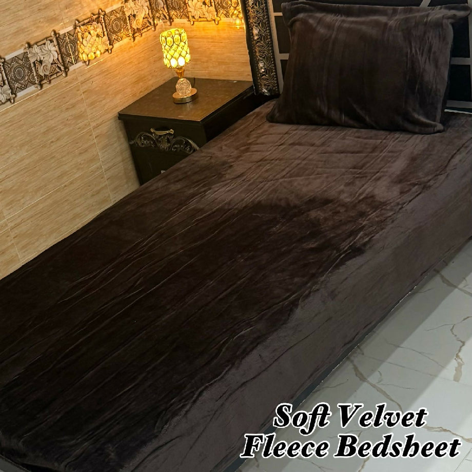 Soft Velvet Fleece Bedsheet