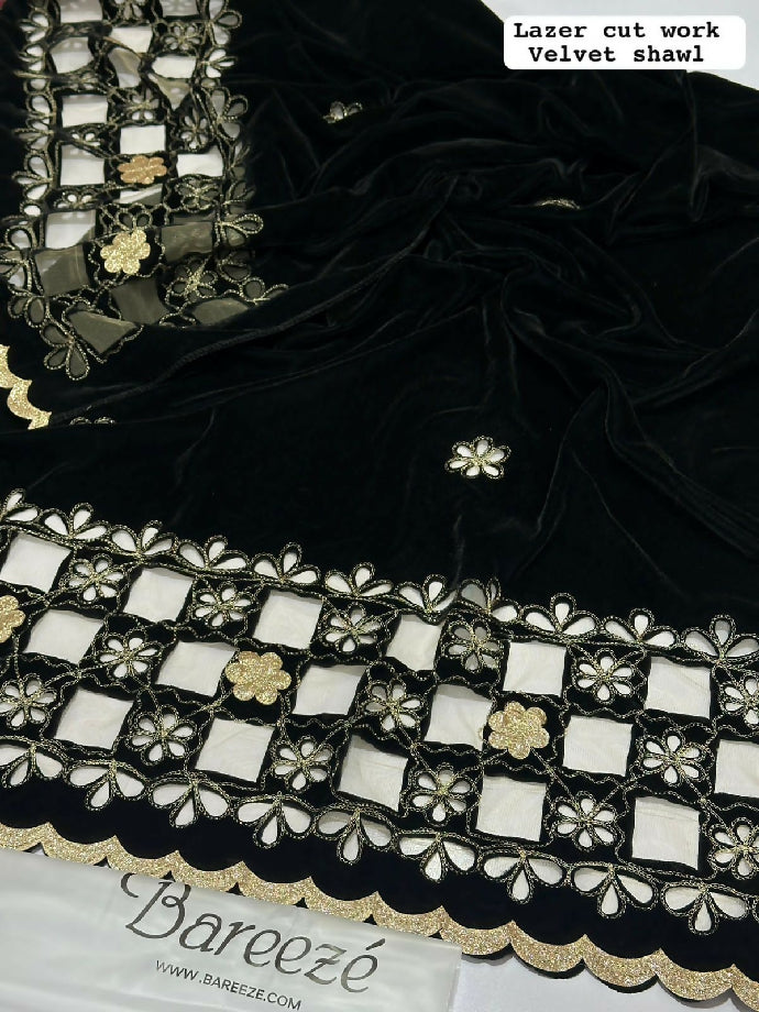 Bareeze velvet shawl