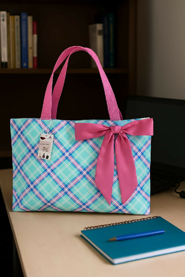 Tote Bag with Pink Bow