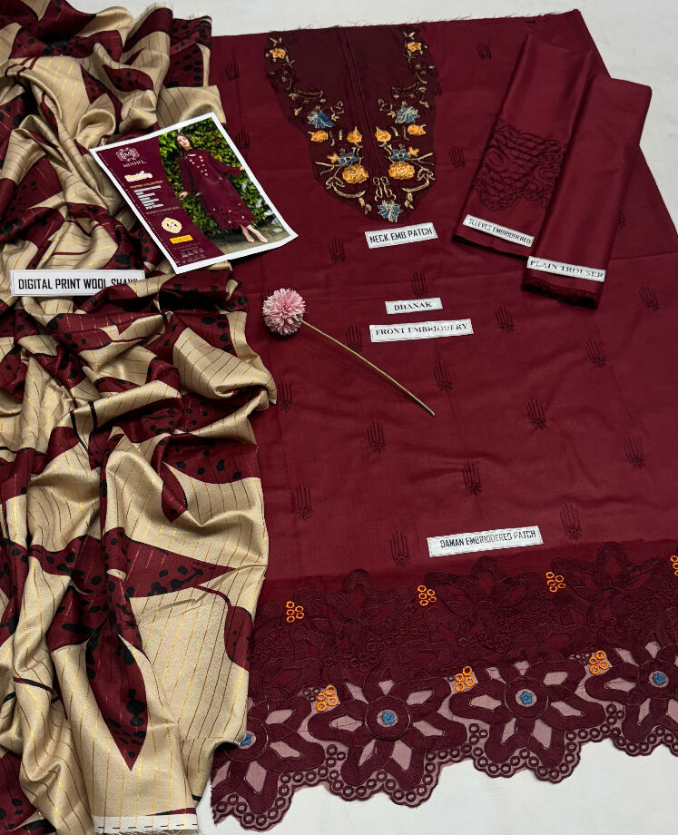 Dhanak Embroided suit
