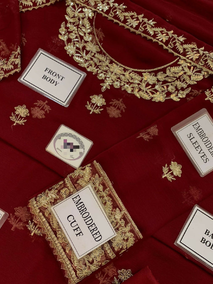 NEELS Special chiffon frock with malai trousers