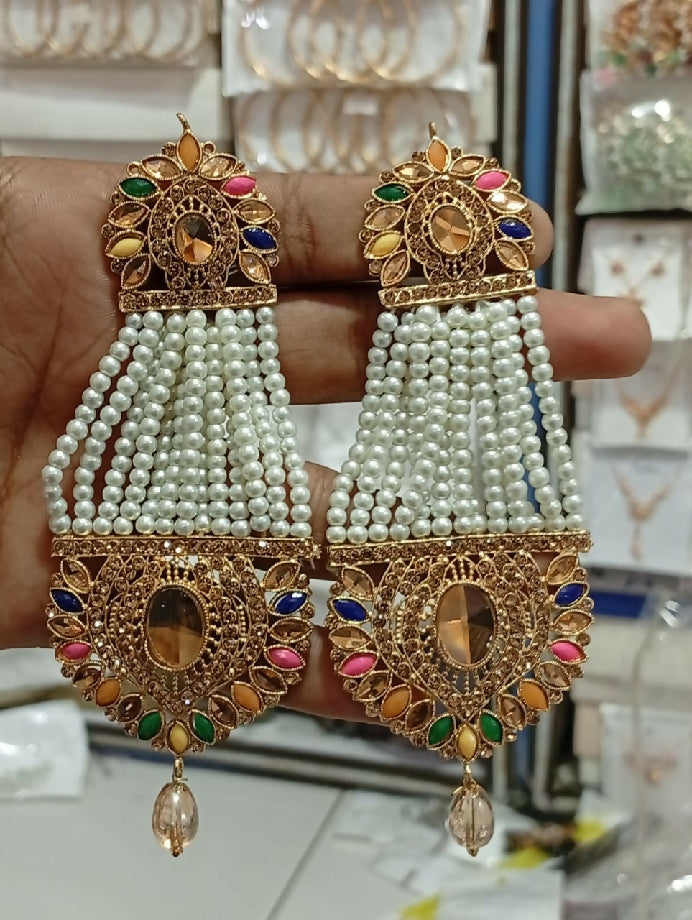 Fancy long ear rings