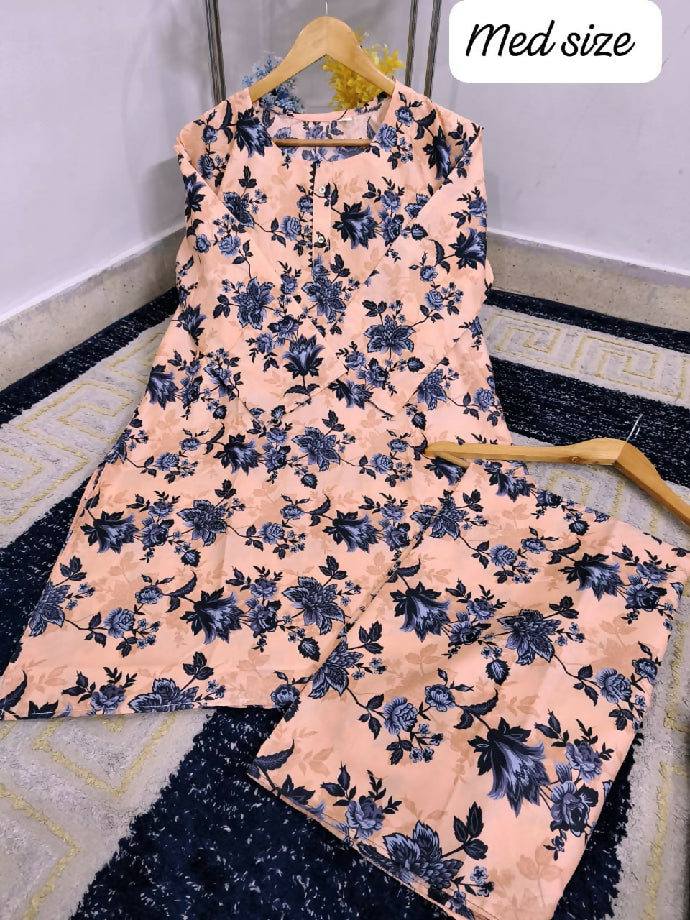 2pc cotton fabric for girls