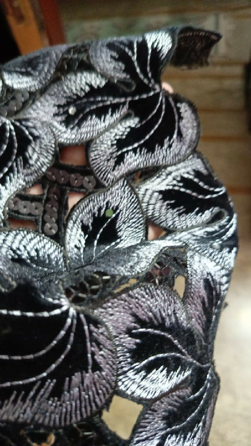 Maria b velvet net shirt