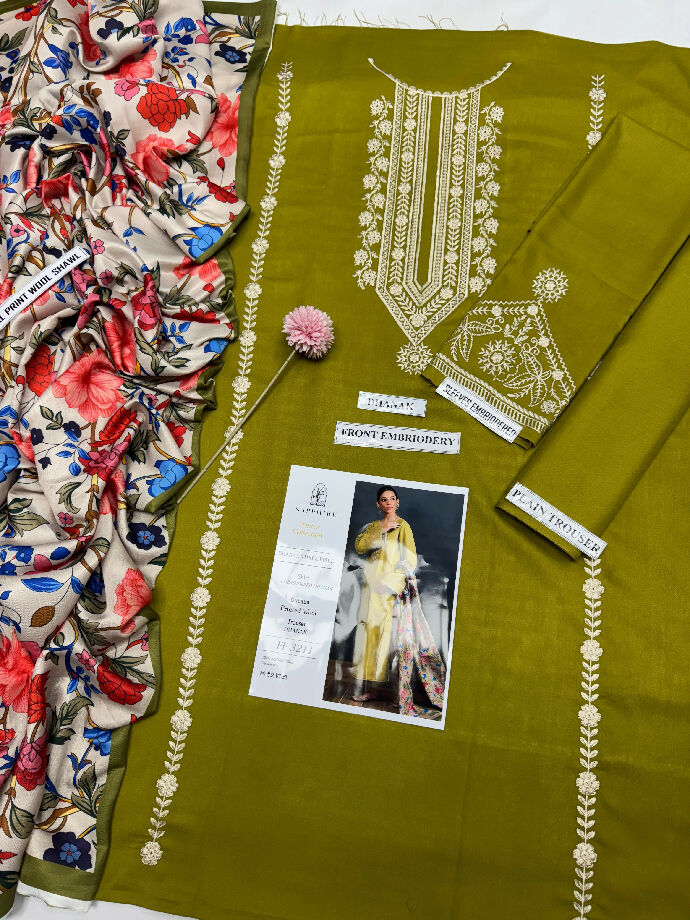 Dhanak Embroided suit