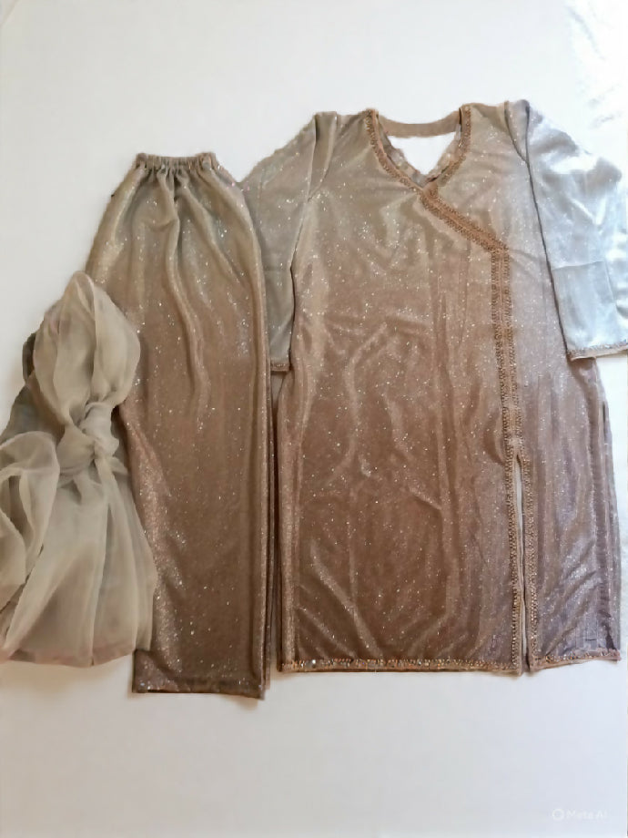 Moon Light Suit – Elegant Party Wear for Girls