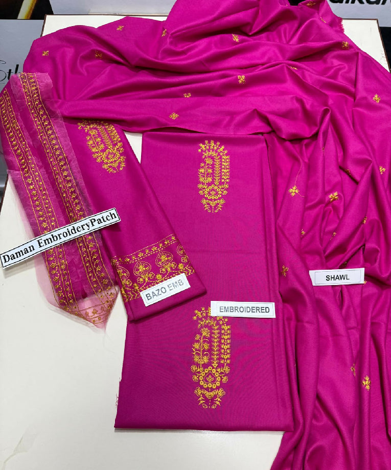 ?? *DHANAK 3PC* ?? *MOST HIT* LUXURY WINTER COLLECTION 2025 ? *FABRIC* DHANAK