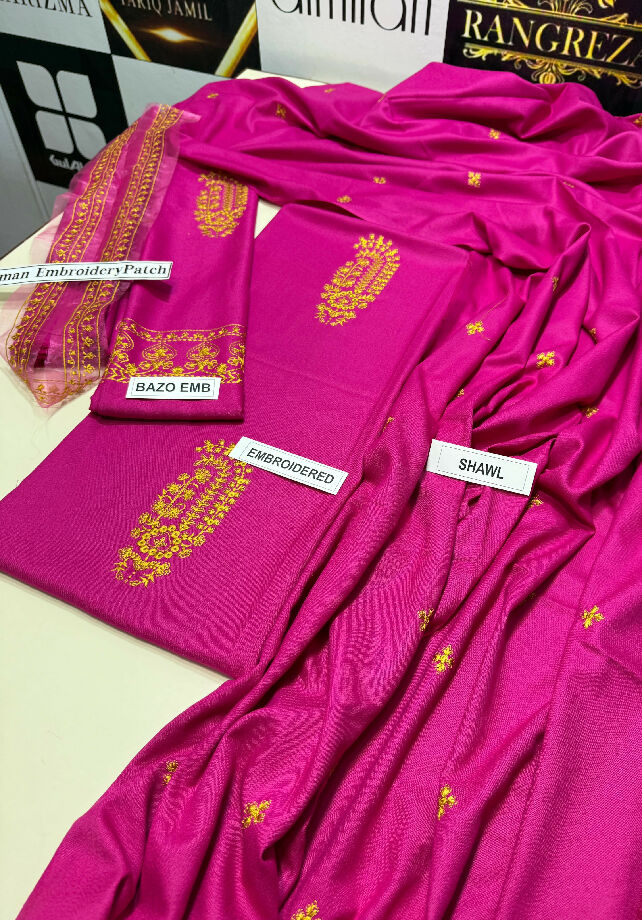 ?? *DHANAK 3PC* ?? *MOST HIT* LUXURY WINTER COLLECTION 2025 ? *FABRIC* DHANAK