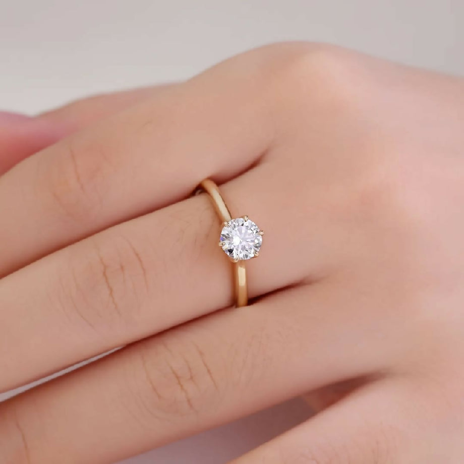 Zarkoon diamond cut ring