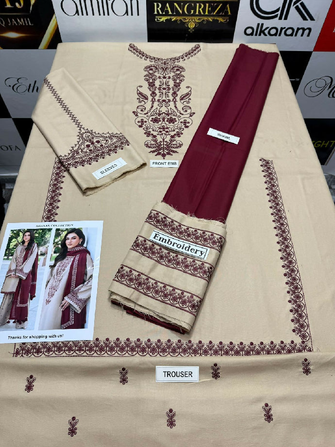 ?? *DHANAK 3PC* ?? *MOST HIT* LUXURY WINTER COLLECTION 2025