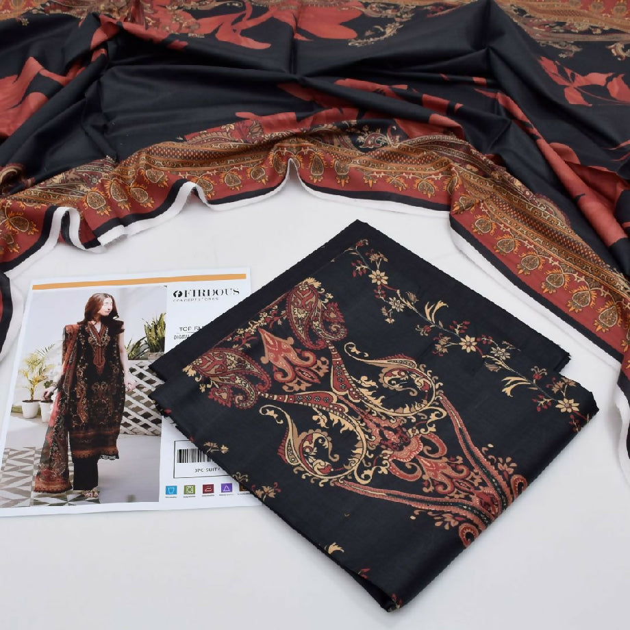 Firdos original printed lawn drss