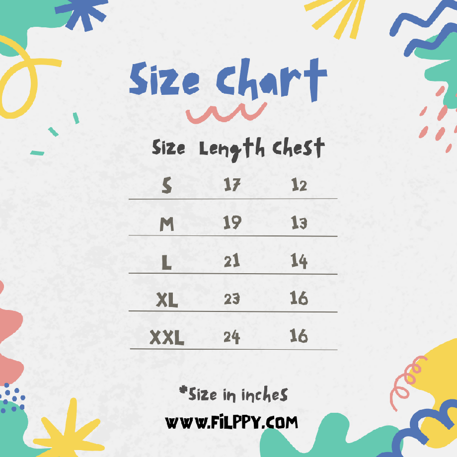 Playful Modern Lines Size Chart Instagram Post