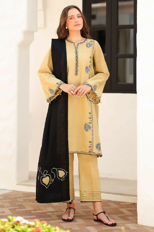 Dhansk embroidery unstiched dress